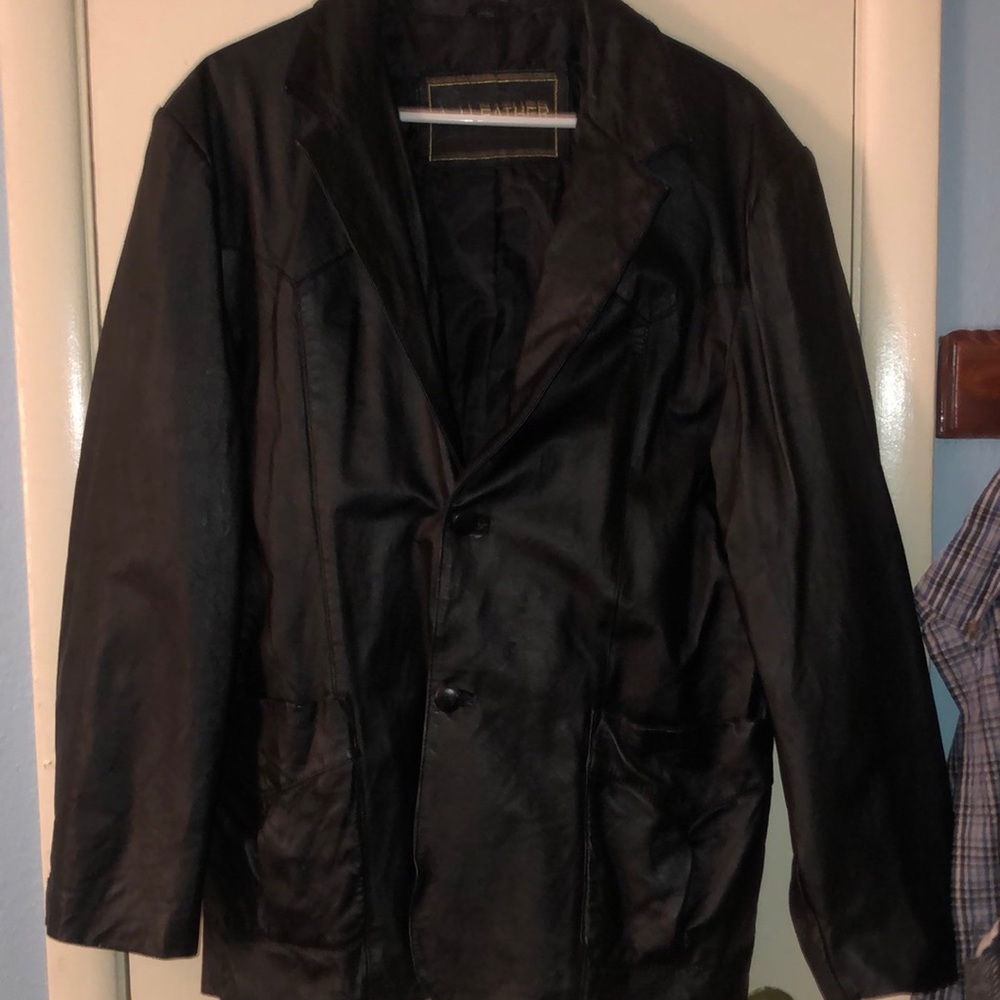 A .j.leather coat